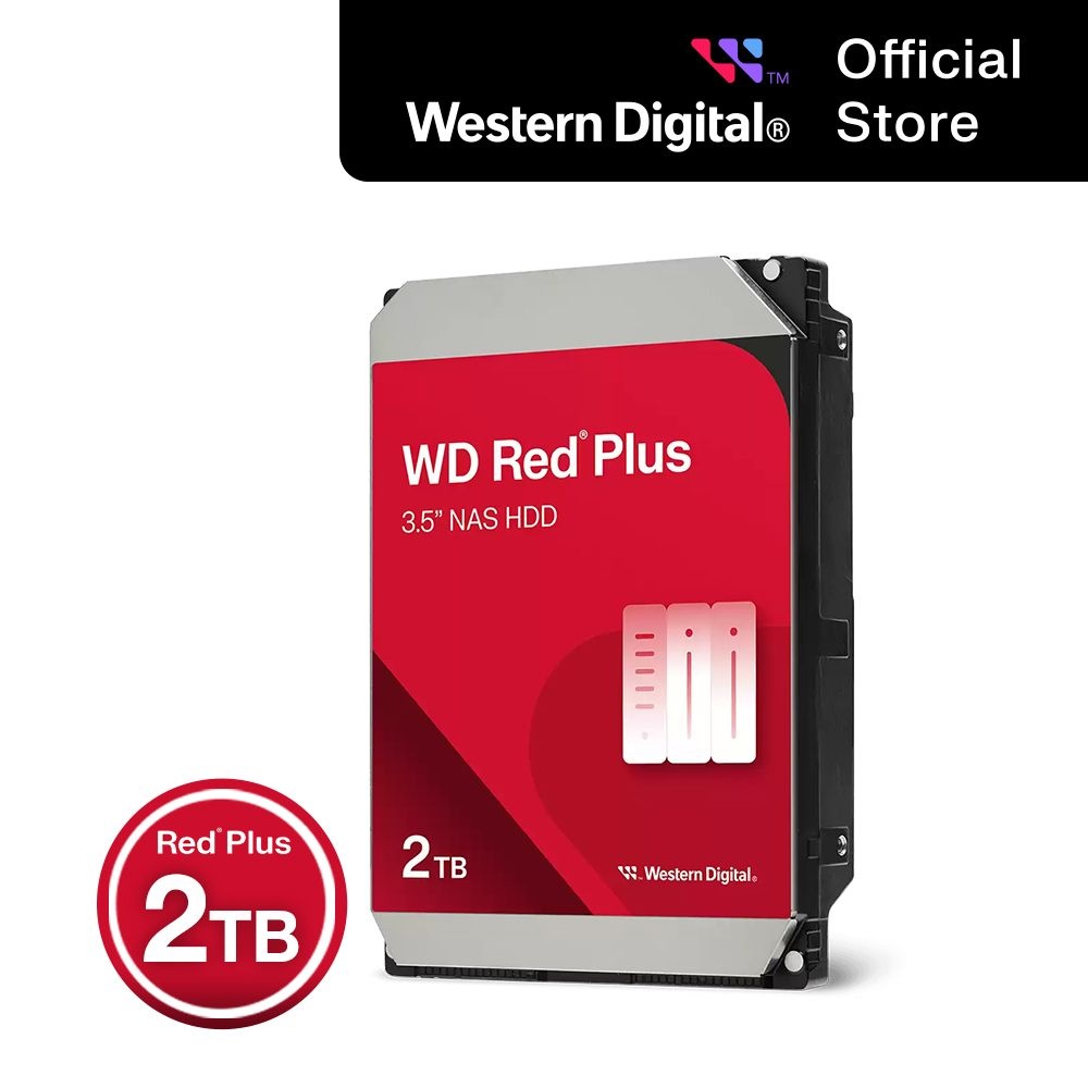 웨스턴디지털 [WD공식스토어/CMR방식] WD Red Plus NAS HDD 2TB WD20EFPX 하드디스크 [우체국택배]