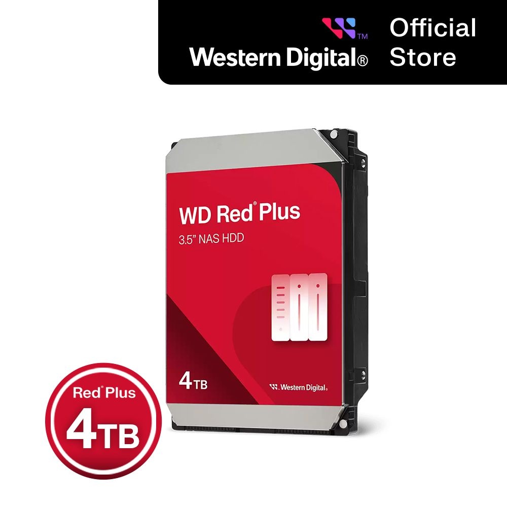 웨스턴디지털 [WD공식스토어/CMR방식] WD Red Plus NAS HDD 4TB WD40EFZZ 하드디스크 [우체국택배]