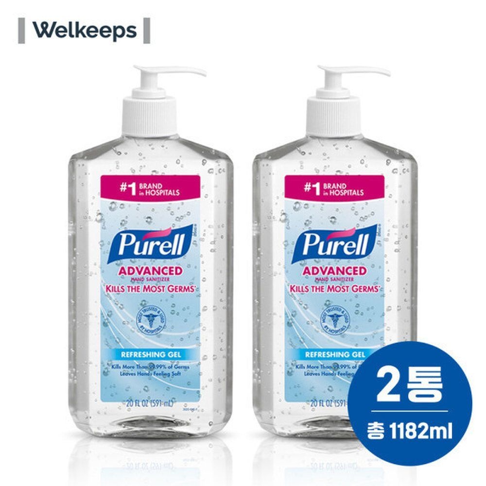 퓨렐 손소독제 (591ml) x 2통 펌프형