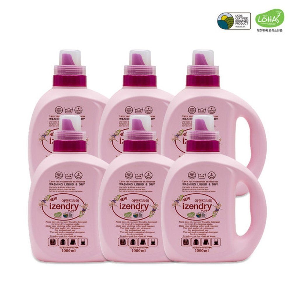 세제혁명 이젠드라이 플러스 1000ml 6통