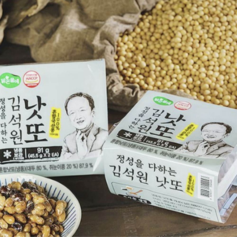 [롯데온] 맑은물에 김석원 혼합 믹스낫또 45.5g 42팩 (29,800원/무료)