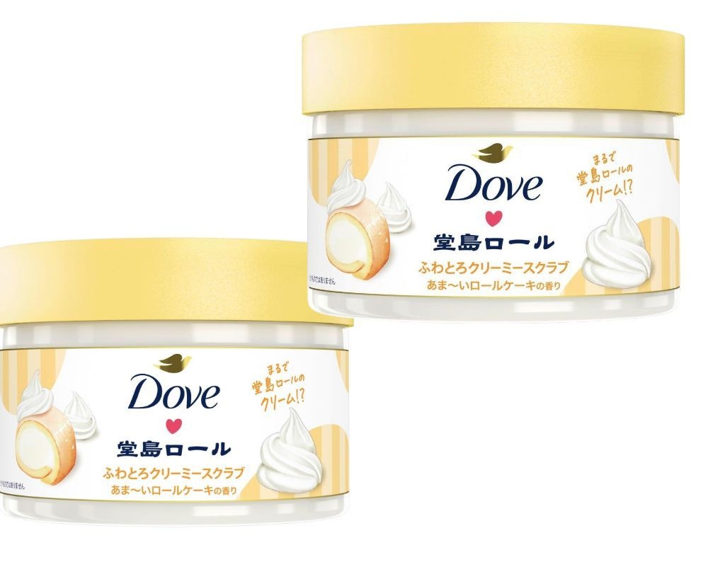 [해외] Dove 도브 도지마 롤 콜라보 실키 크리미 스크럽 2개 나연 추천템  298g