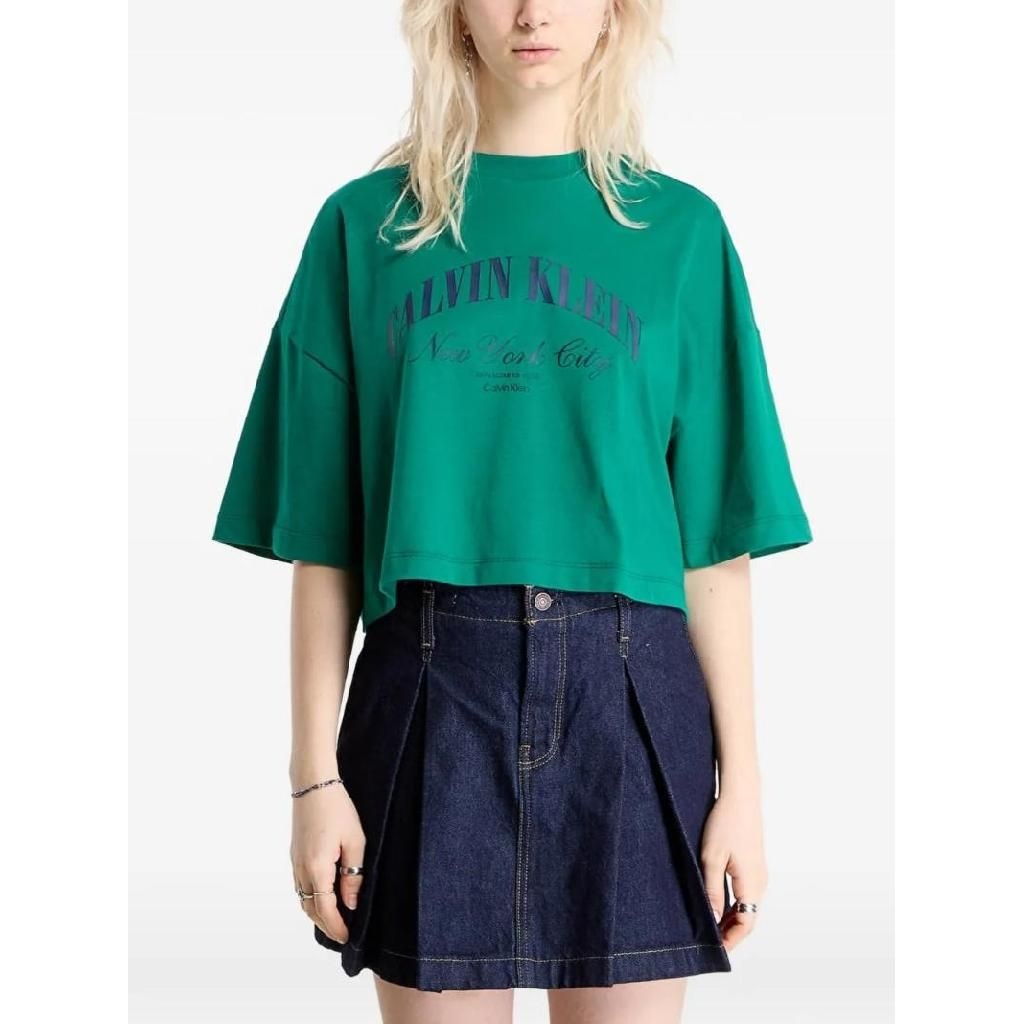 캘빈클라인 캘빈클라인 로고 프린트 티셔츠 LV047F813GL4G TP452020625