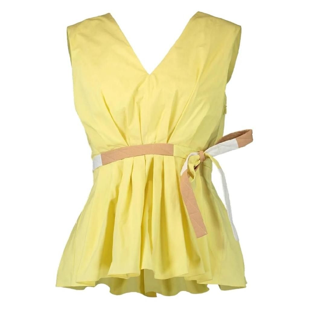 록산다 록산다 V넥 플리츠 탑 AW22B848A1 TP444601006