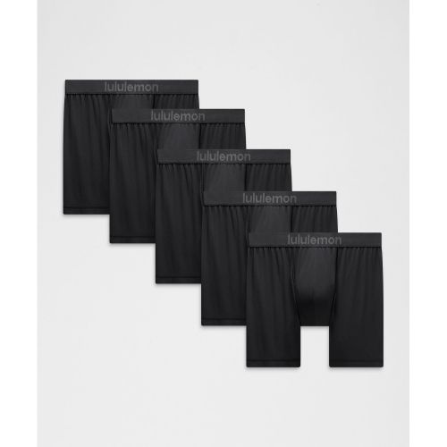 LULULEMON [국내매장판] 룰루레몬 올웨이즈 인 모션 박서 브리프 5inch *5팩 BKBK BLK LM9AYFS-045958 249115