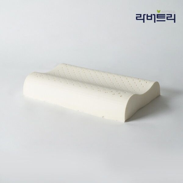 라버트리 [라버트리] 천연라텍스 굴곡형 경추베개 (중)