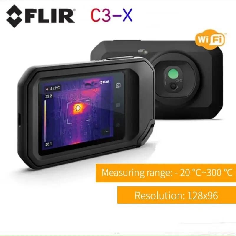 [해외] FLIR 적외선 열 화상 카메라 C3-X 와이파이 터치 스크린 PCB 회로 바닥 난방 파이프 전자 감지