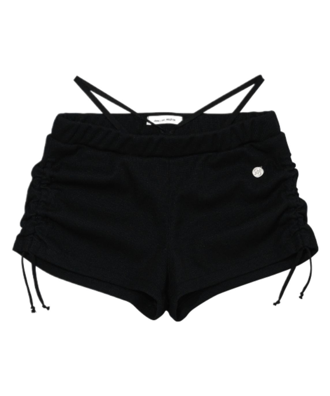 돈애스크마이플랜 댐프 DAMP 셔링 스트링 마이크로쇼츠 반바지_블랙 매장정품 208081