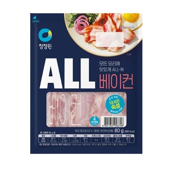 ALL 베이컨 청정원 80g 샌드위치 볶음밥 파스타