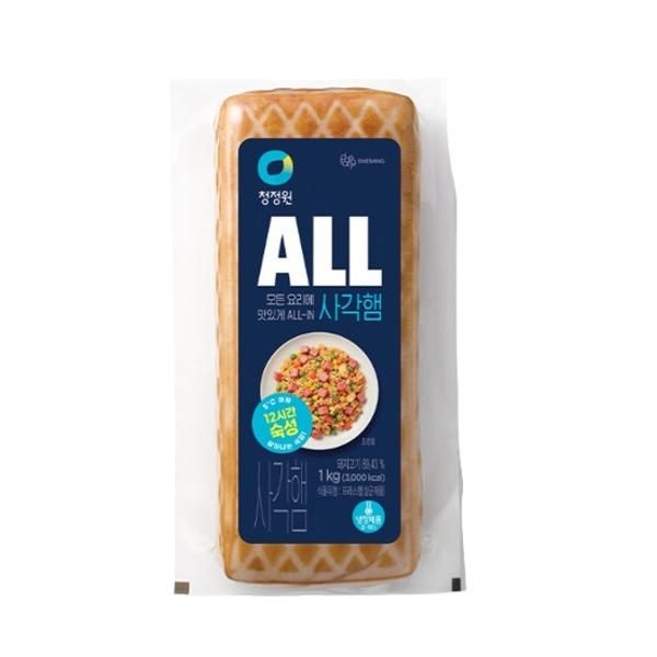 ALL 사각햄 청정원 1kg 캠핑 부대찌개 김밥 꼬치전