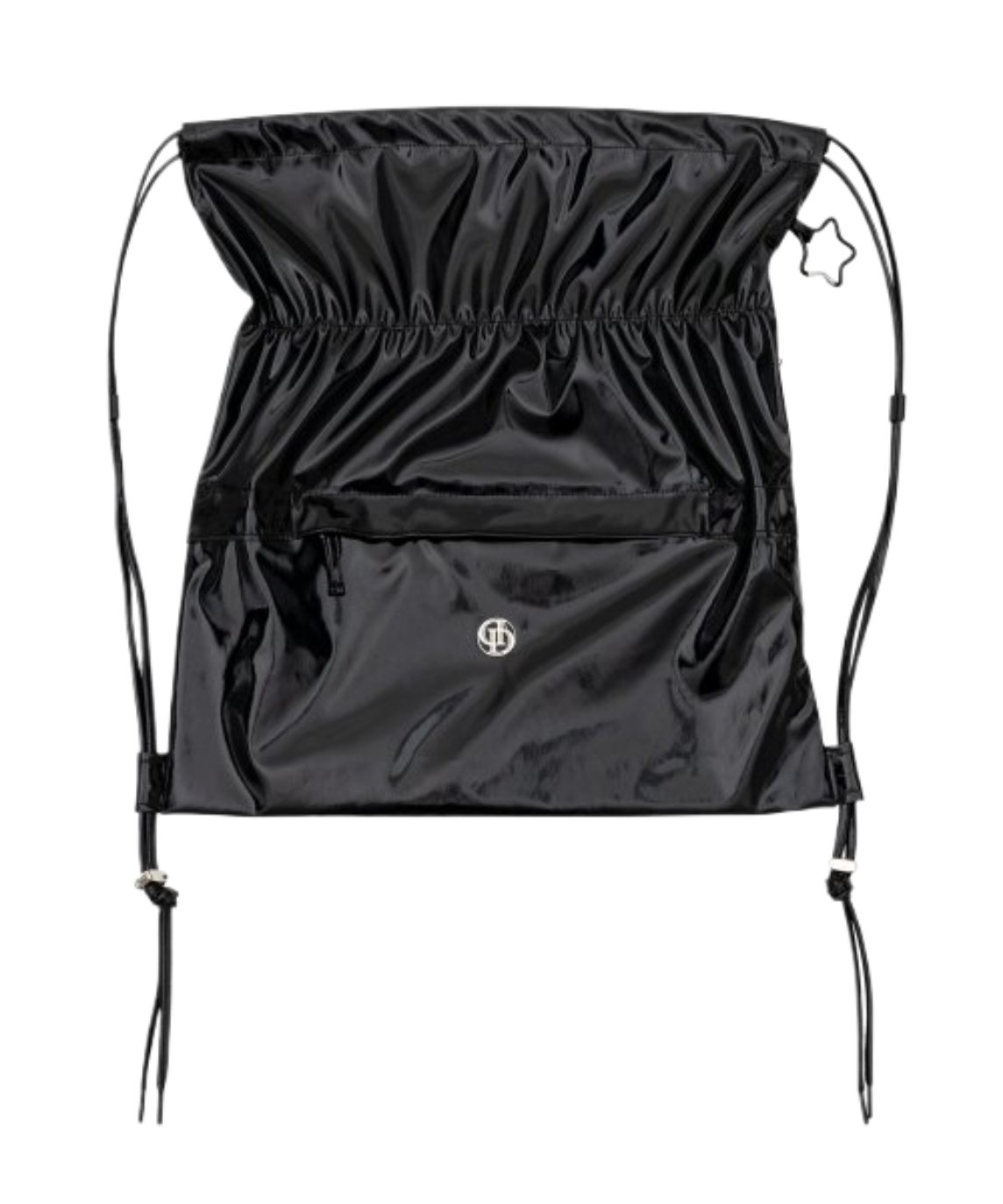 돈애스크마이플랜 댐프 DAMP 글로시 스트링 백팩 블랙 매장정품 209070