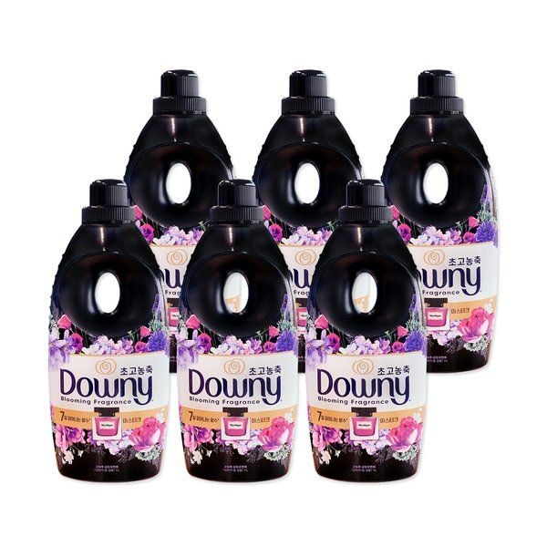 다우니 다우니 다우니 초고농축 퍼퓸 섬유유연제 블랙 미스티크 1L x6개