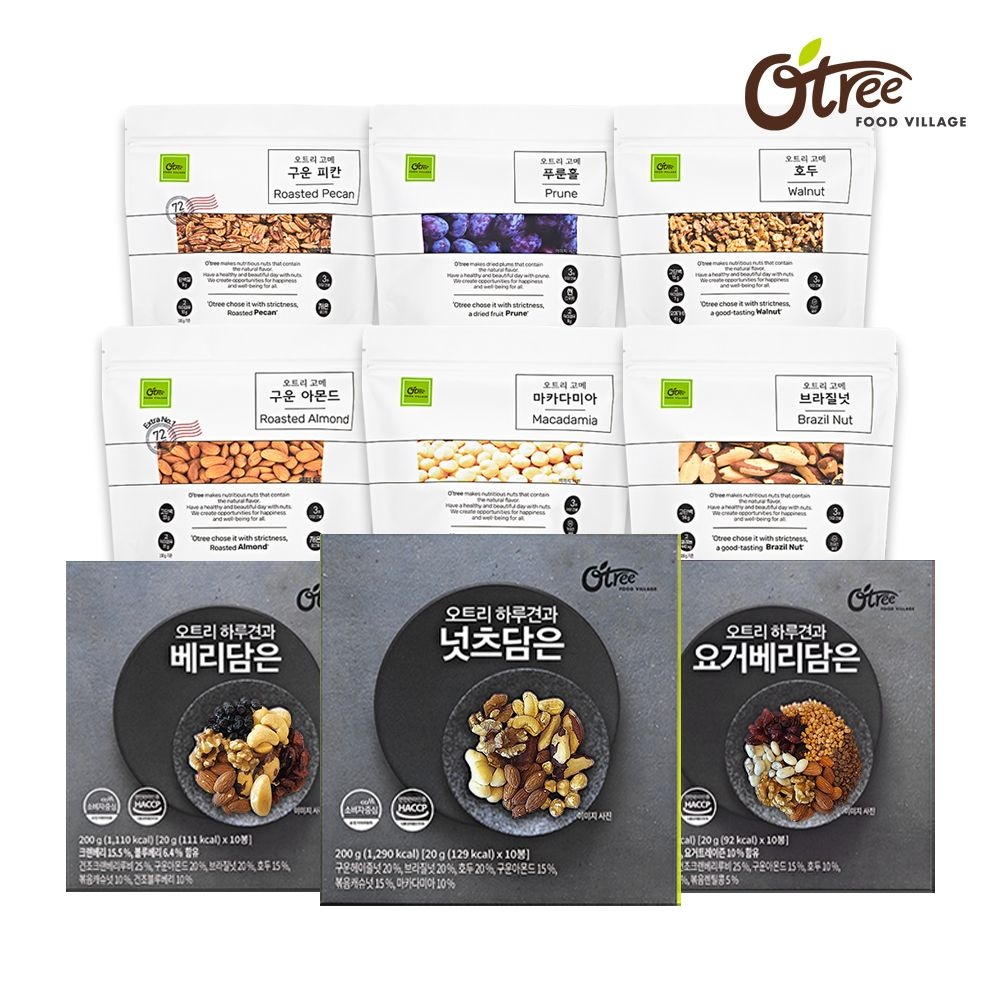 오트리푸드빌리지 오트리 하루견과 넛츠담은 20g x 10입 외