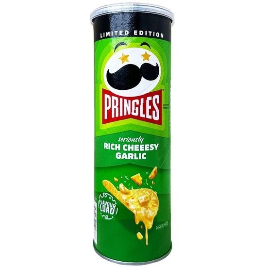 켈로그 프링글스 리치 치즈 갈릭맛 102g 리치치즈 갈릭 사무실과자