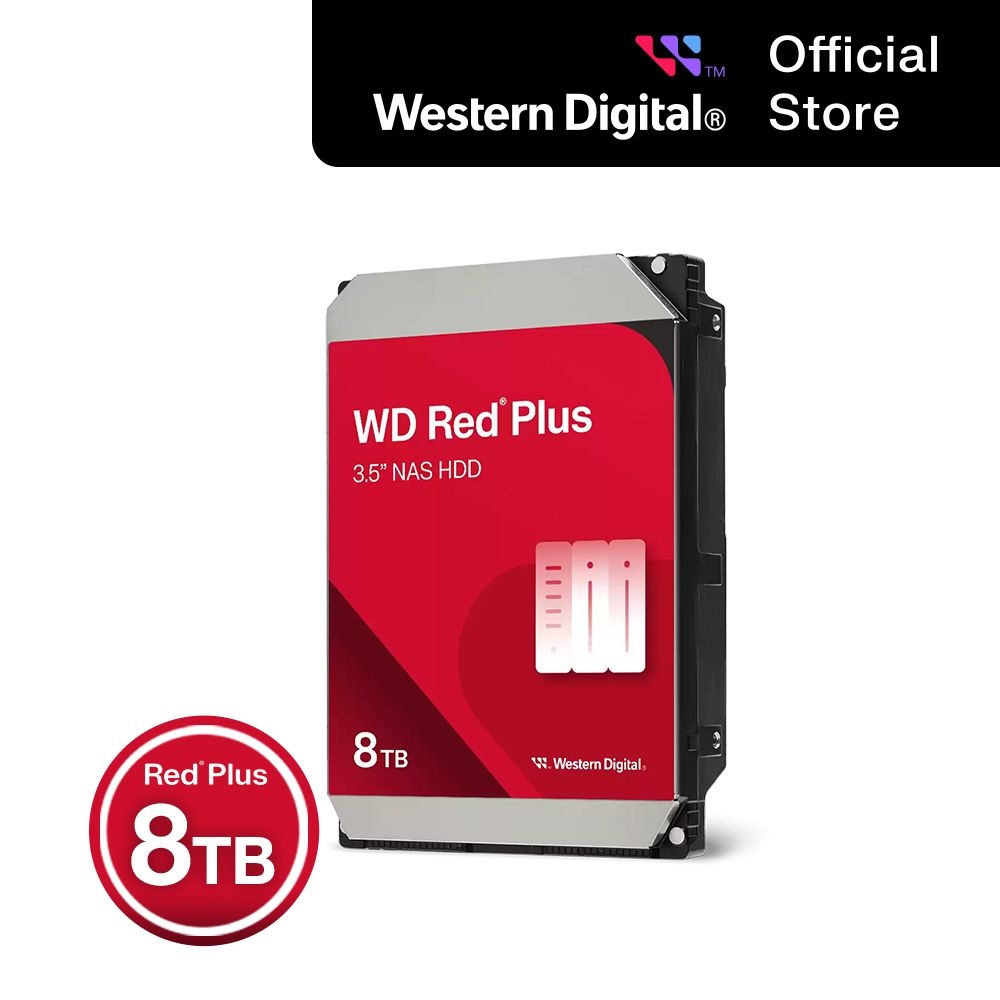 웨스턴디지털 [WD공식스토어/CMR방식] WD Red Plus NAS HDD 8TB WD80EFPX 하드디스크 [우체국택배]