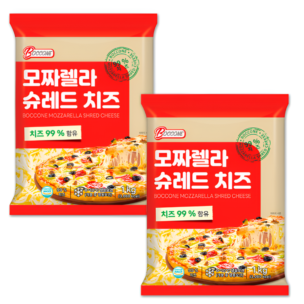 [롯데온] 트리플 슈레드 피자치즈 1kg 2팩 (23,390원/무료)
