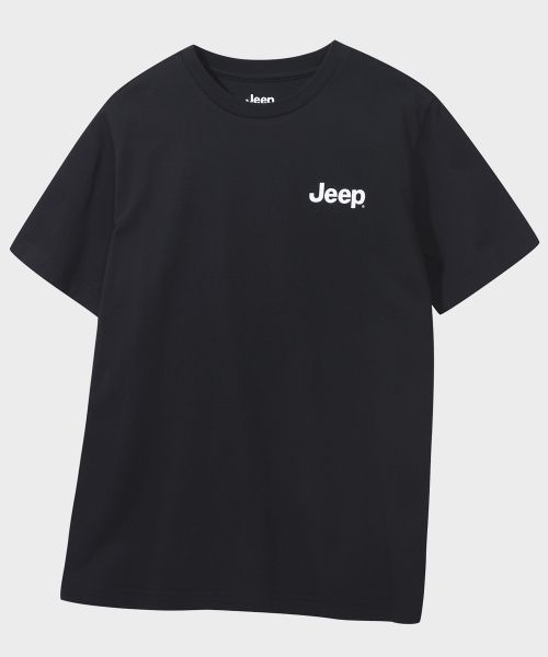 JEEP 지프 코튼 30수 스몰로고 반팔 티셔츠 JR5TSU092BK 국내매장