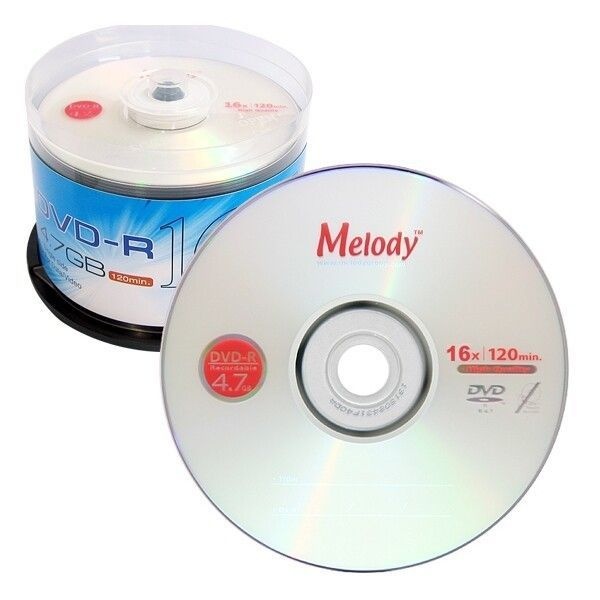 멜로디 DVD-R 4.7GB 16x 케익 (50장) (밀알)