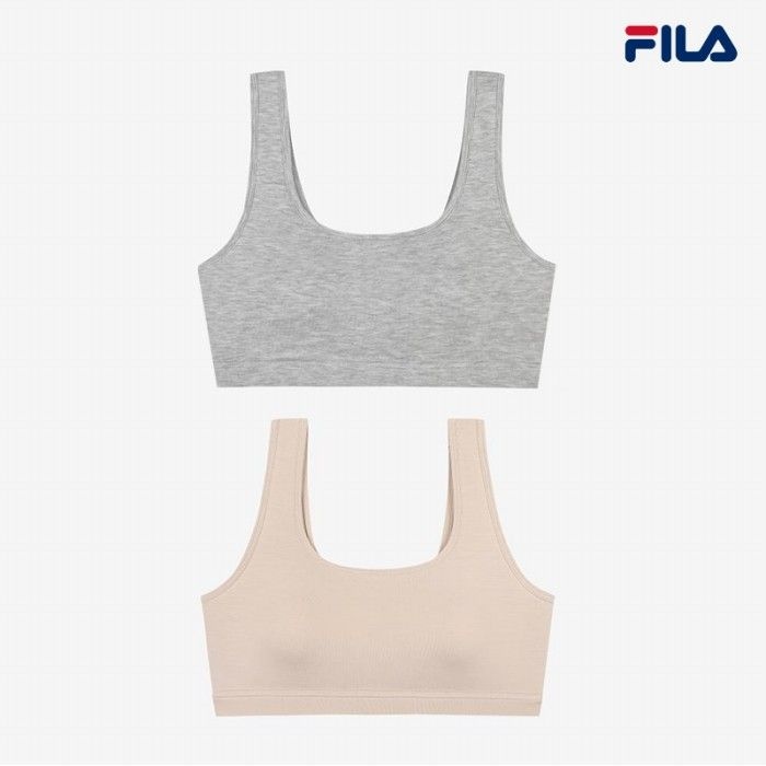 [휠라] 소프트 텐셀 데일리 스퀘어넥 브라렛 2종 택 FI4ITG1108F_2SKU