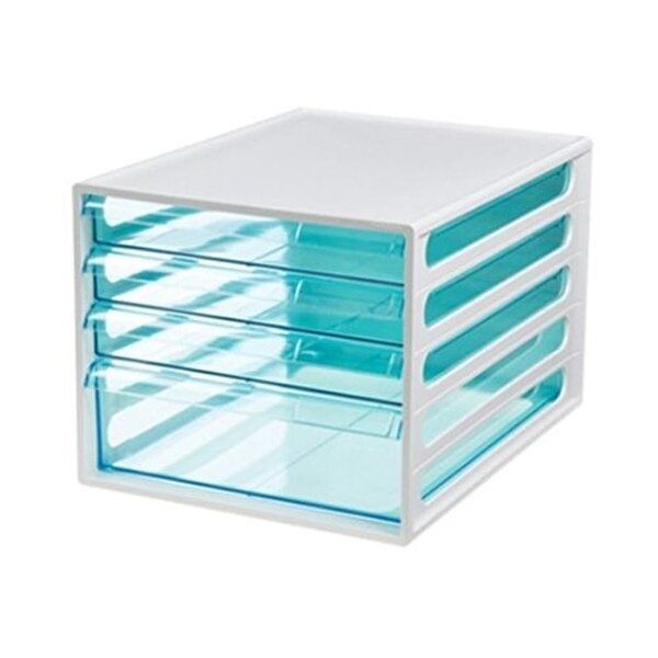 시스맥스 EL서류함4단WH (화이트) 270924/265x350x228 (1개)-WC9EA23