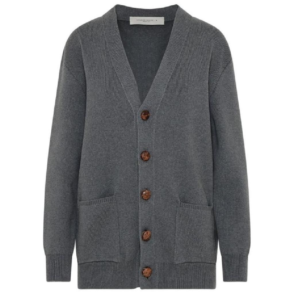 골든구스 Golden Goose 디럭스 브랜드 버튼 브이넥 가디건 GWP00950P000662 60304 TP942642591