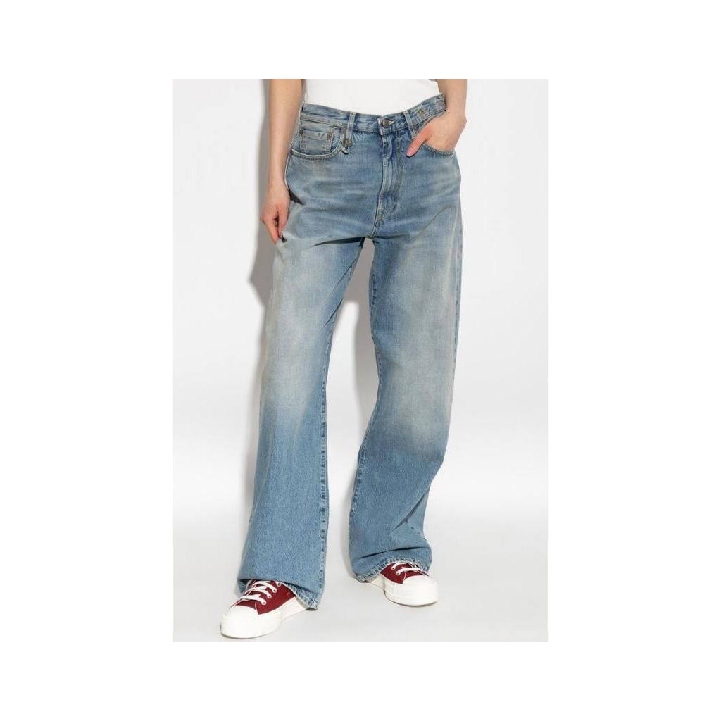 R13 알썰틴 R13 스트레이트 레그 빈티지 이펙트 진 R13WD038 D306A0VEILEDBLUE TP956609129