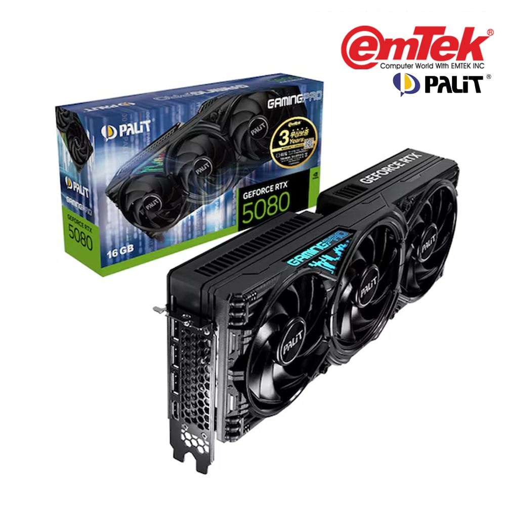 팰릿 펠릿 PALIT 지포스 RTX 5080 GAMINGPRO D7 16GB 이엠텍 (정품) 그래픽카드 VGA