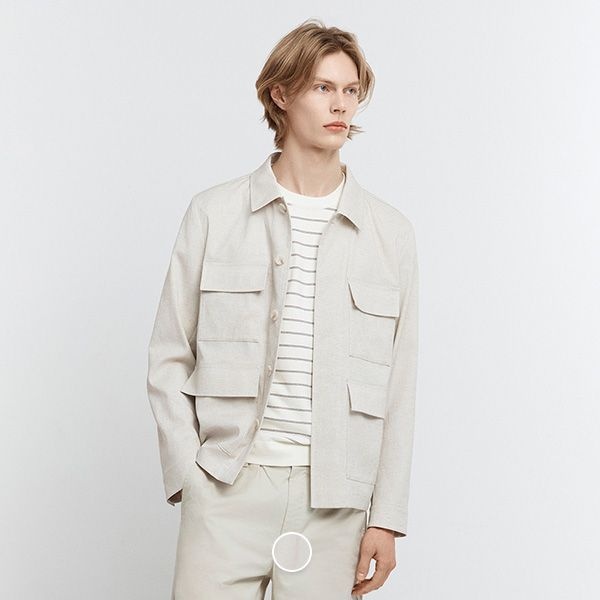 (주)지오다노 컨셉원 린넨 포켓 자켓 10076523/076523