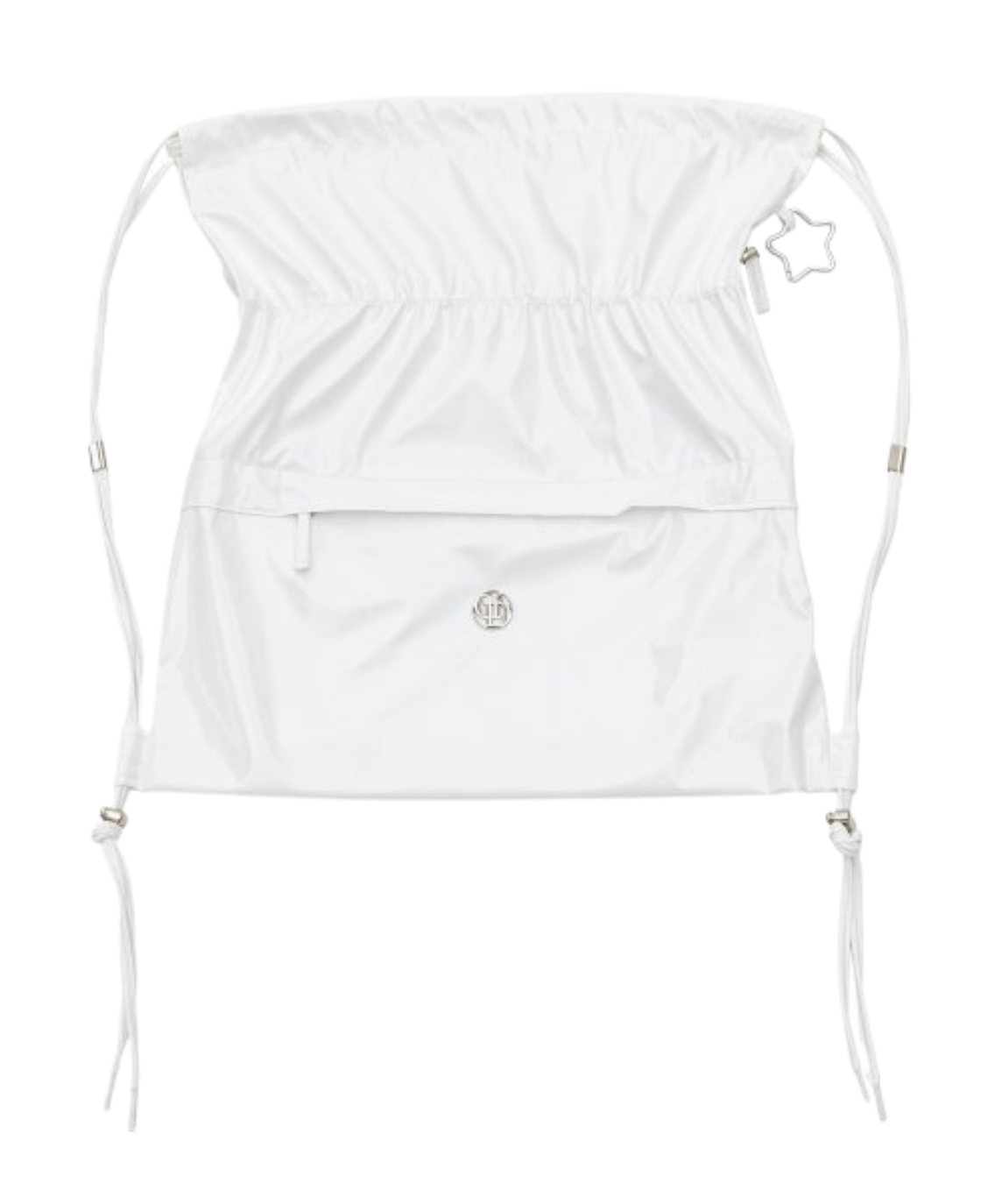 돈애스크마이플랜 댐프 DAMP 글로시 스트링 백팩 화이트 매장정품 209067