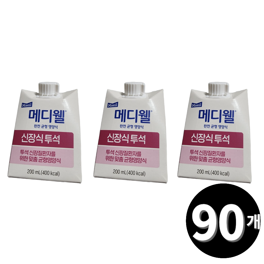 메디웰 신장식 투석 균형영양식 200ml, 90개