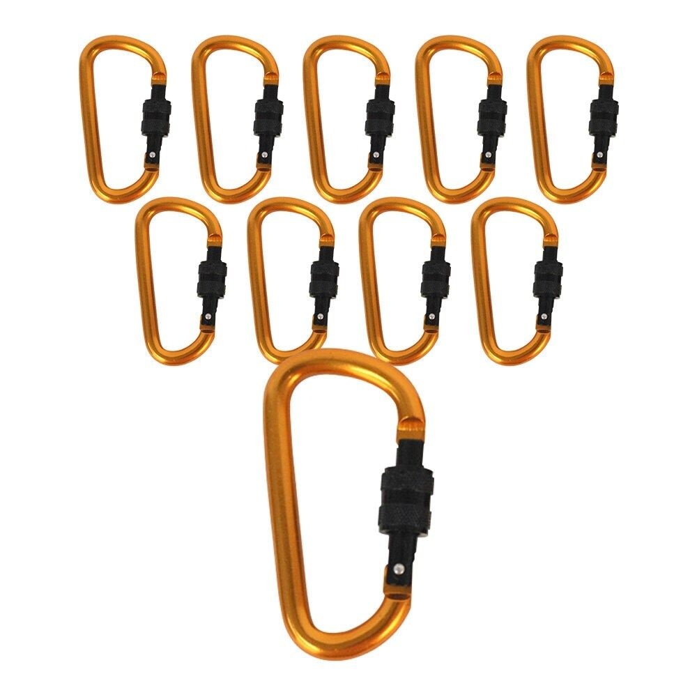 BUCK703 고강도 LOCK기능 카라비너 7파이 10P 캠핑용품 타프 텐트 차박 스트링...