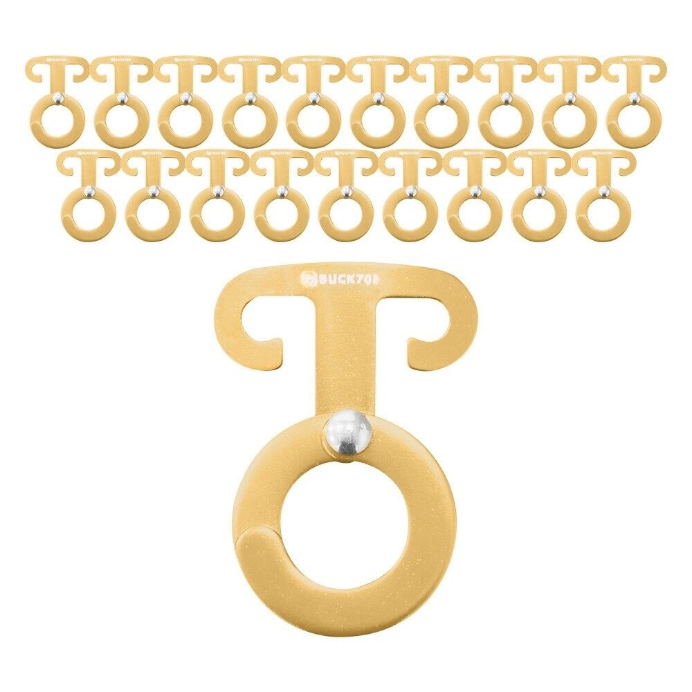 BUCK703 고강도 알루미늄 로프걸이 후크 20P 캠핑용품 텐트 타프 차박 스트...