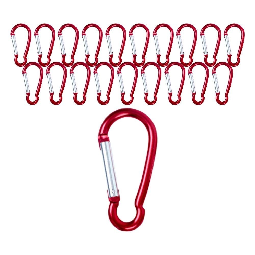 BUCK703 고강도 알루미늄 카라비너 5파이 20P 캠핑용품 텐트 타프 차박 스트...