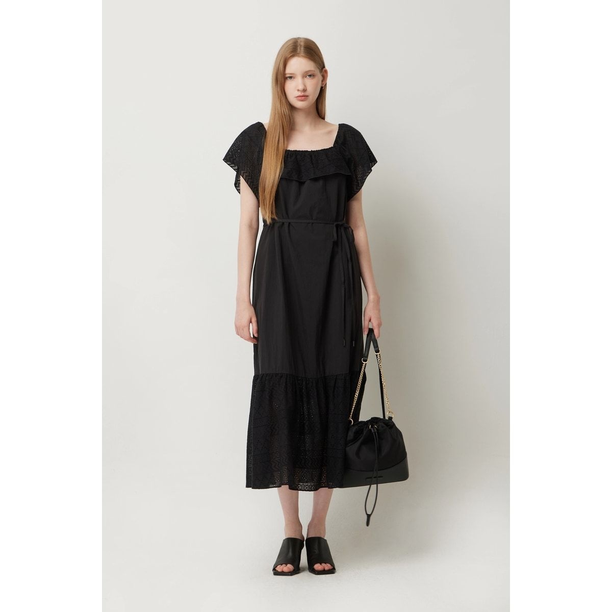 시슬리 <매장정품> SISLEY 시슬리 레이스 패치 훌 원피스 SAOPE3541 1406619