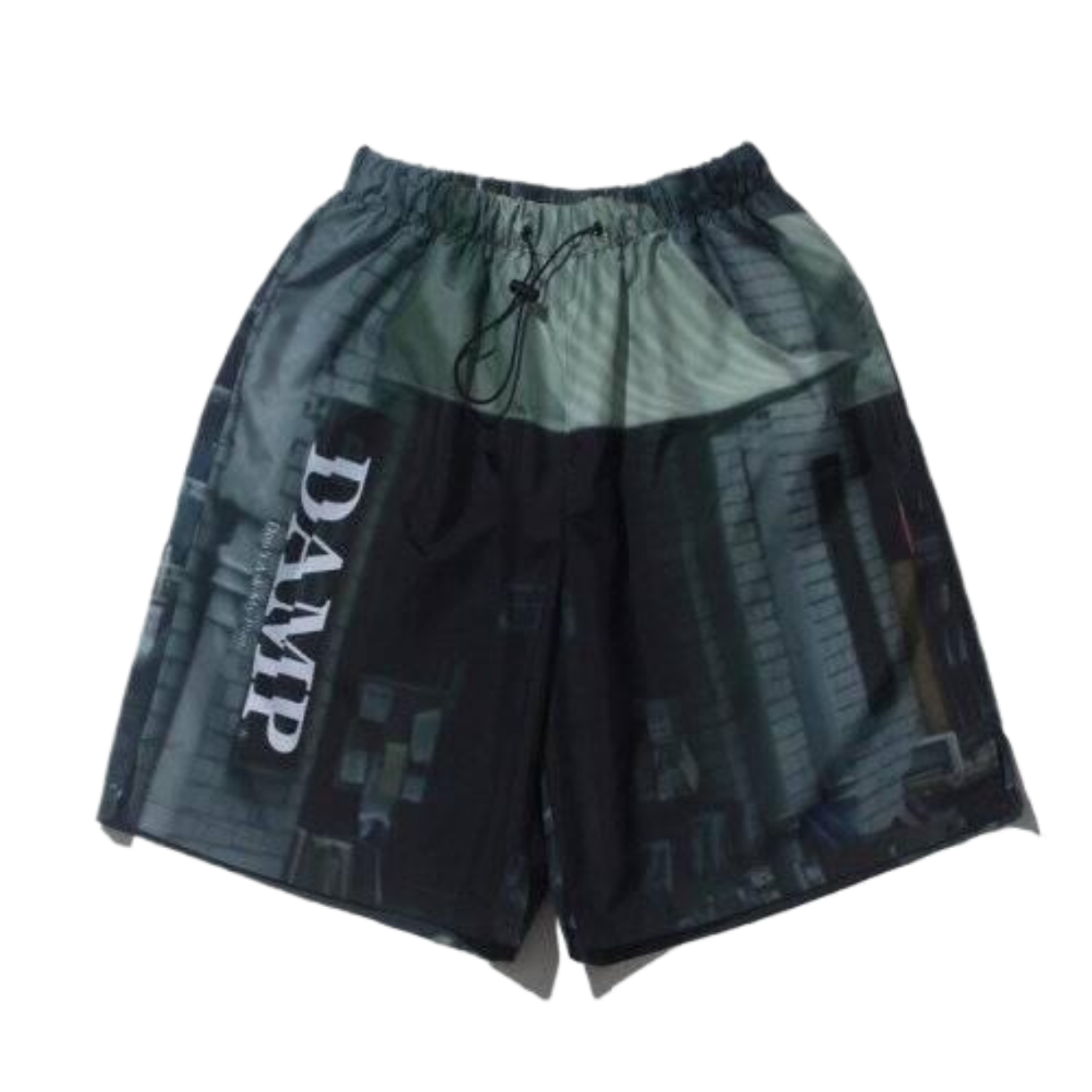 돈애스크마이플랜 댐프 DAMP P.F.S 프린팅 와이드 쇼츠 반바지 매장정품 209074