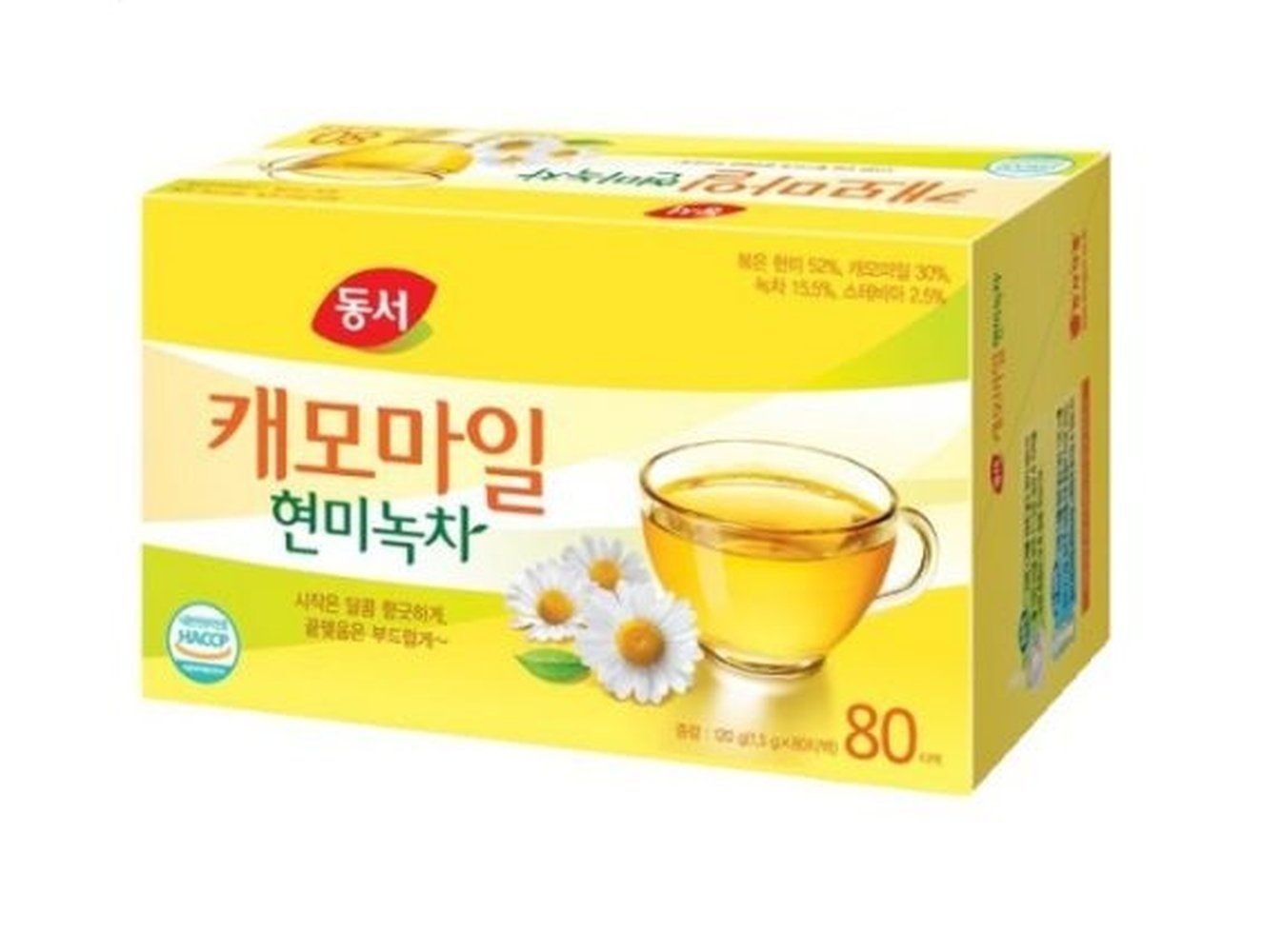 동서 향긋한 식품 80T 현미녹차 캐모마일 홈카페