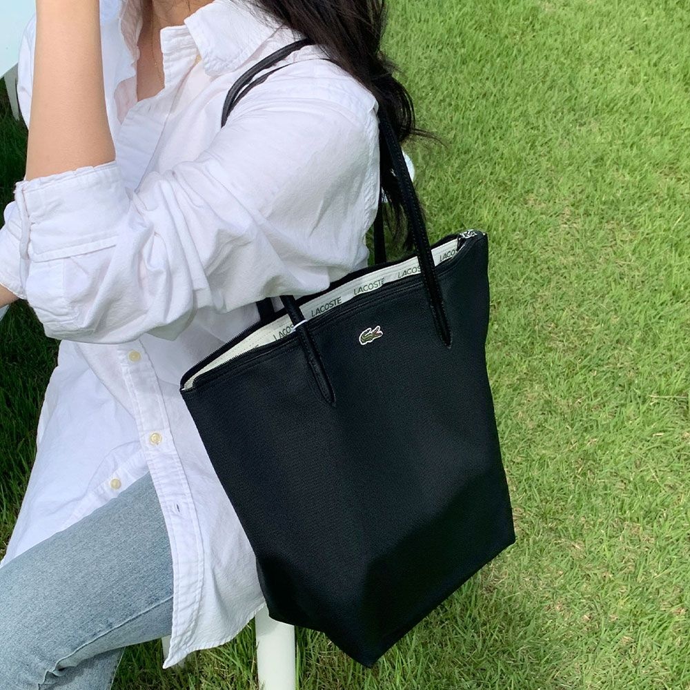라코스테 여성 NF1890PO 여성가방 숄더백 L.12.12 컨셉 세로형 미디움 쇼퍼백