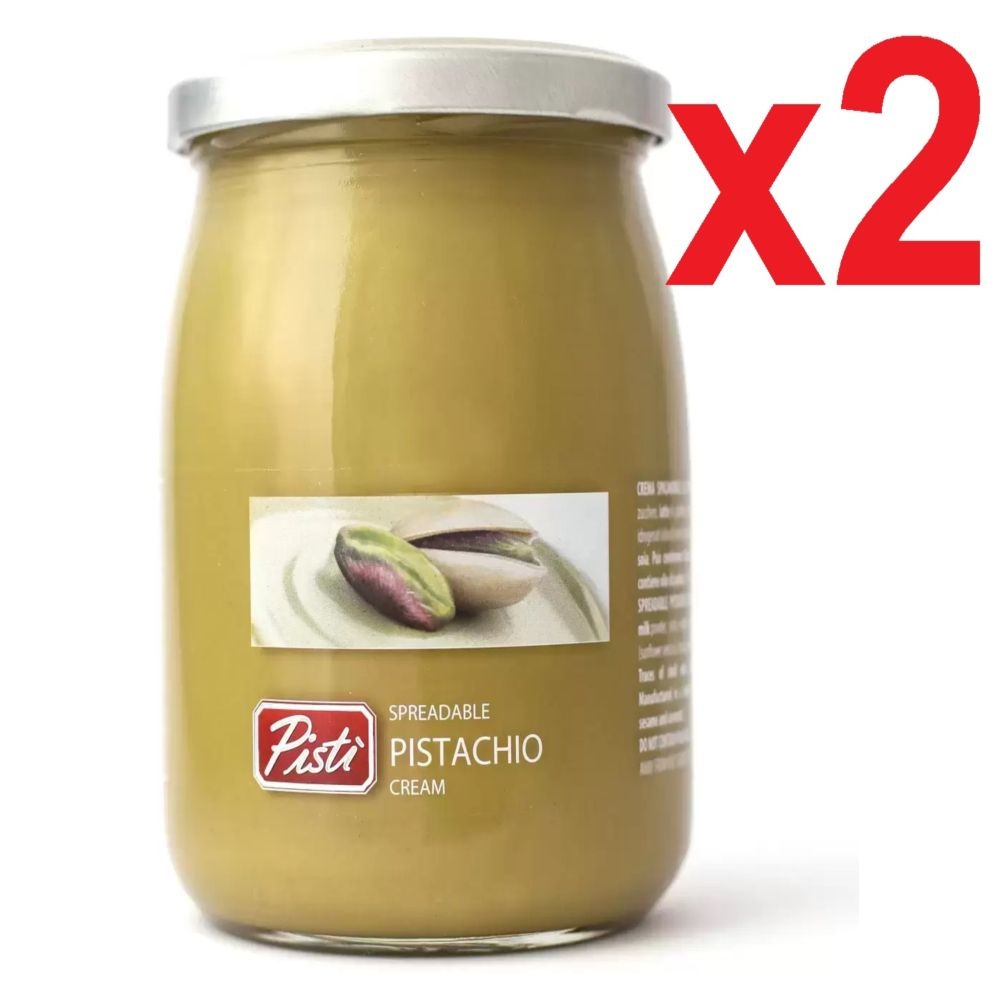 [해외] 600g 2병 피스티 시칠리안 피스타치오 크림 스프레드  Pisti Sicilian Pistachio Cream Spread