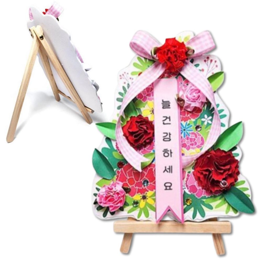 4set 카네이션만들기키트 미니 화환 이젤 5월 행사 쉬운 diy