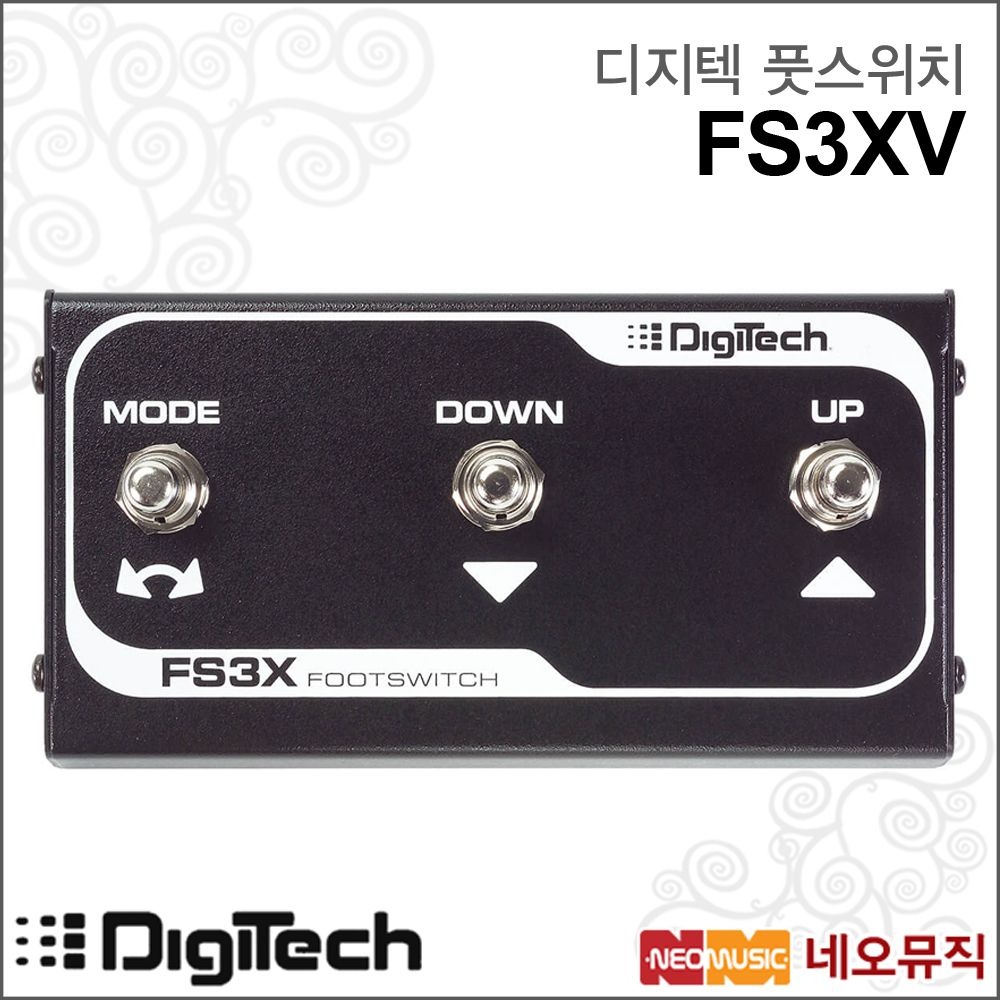 디지텍 FS3XV 풋스위치 /이펙터확장 페달 3버튼 무전원
