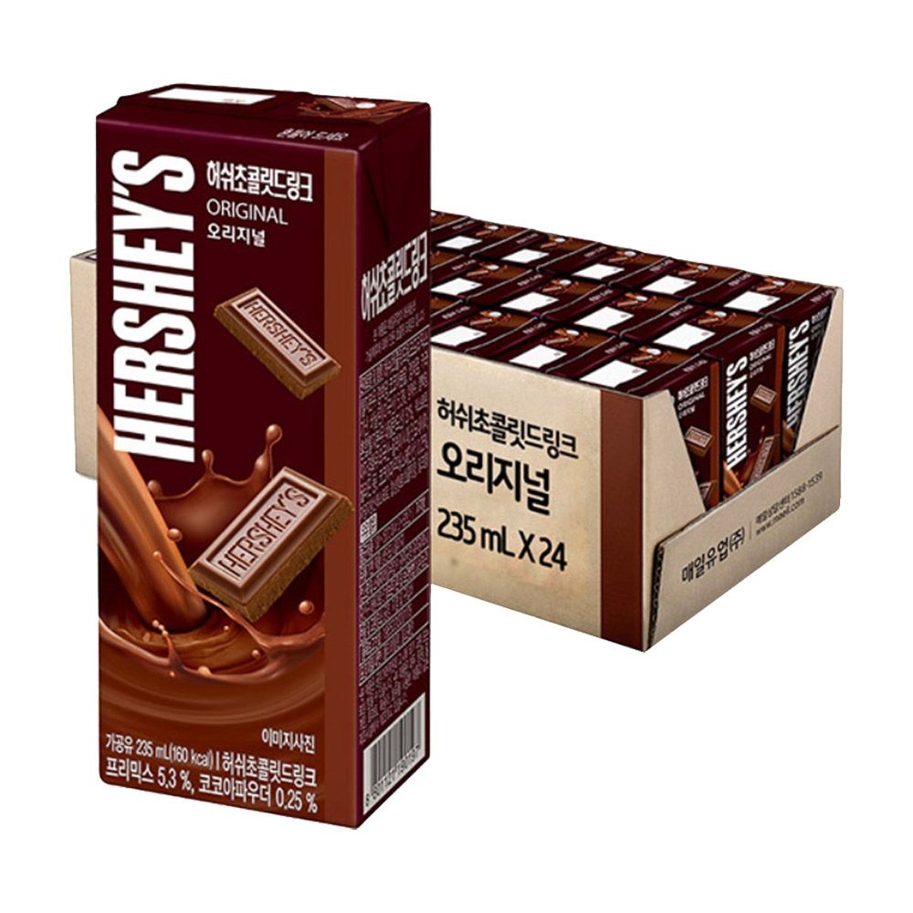 [오늘출발] 허쉬 초콜릿 드링크 오리지널 235ml X 24팩