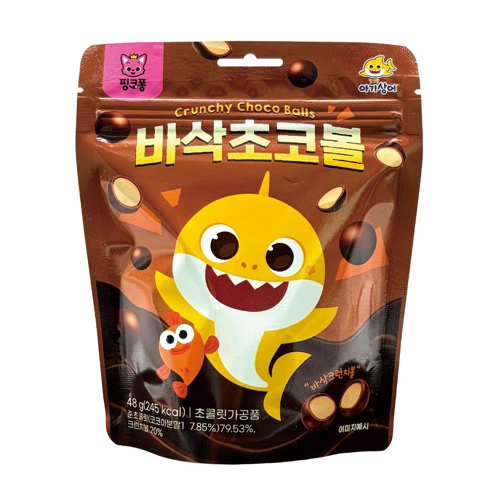 핑크퐁 아기상어 바삭 초코볼 48g 1개