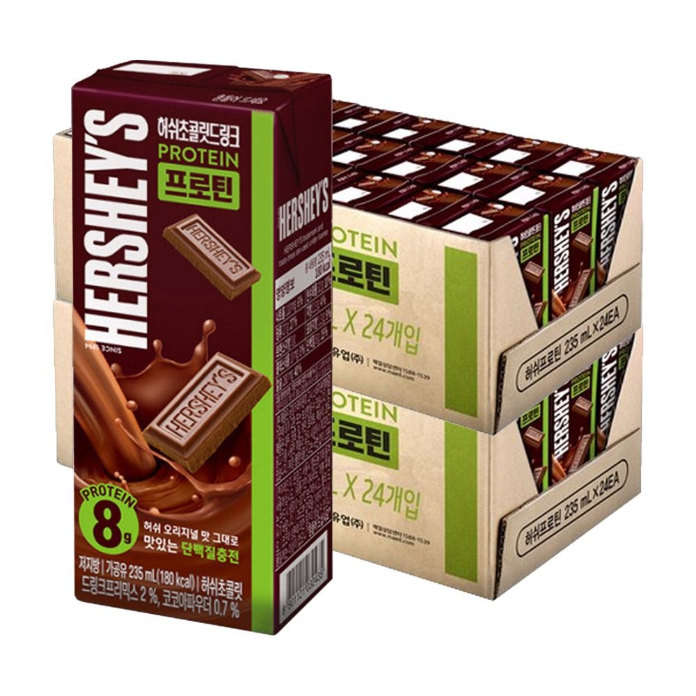 [오늘출발] 허쉬 초콜릿 드링크 프로틴 235ml X 48팩