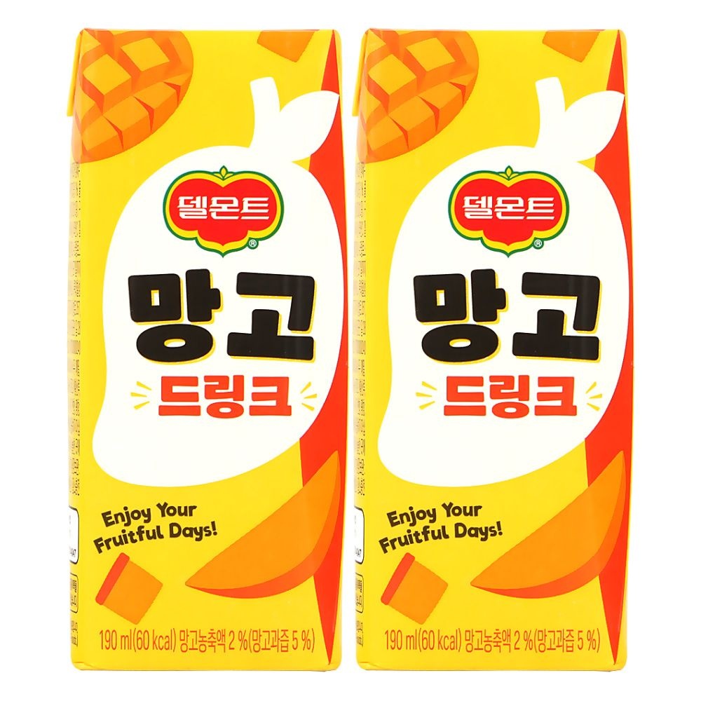델몬트 드링크 망고 190ml 48팩