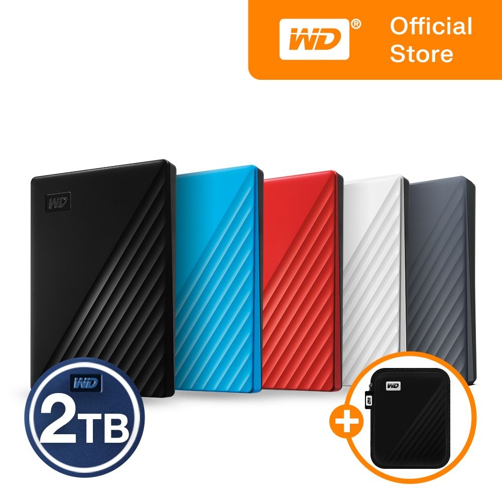 웨스턴디지털 [WD공식스토어/우체국택배] WD NEW My Passport 2TB 외장하드 파우치증정
