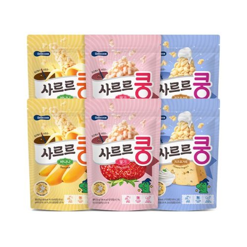 BEBECOOK 사르르쿵 6봉(딸기바나나치즈요거트)