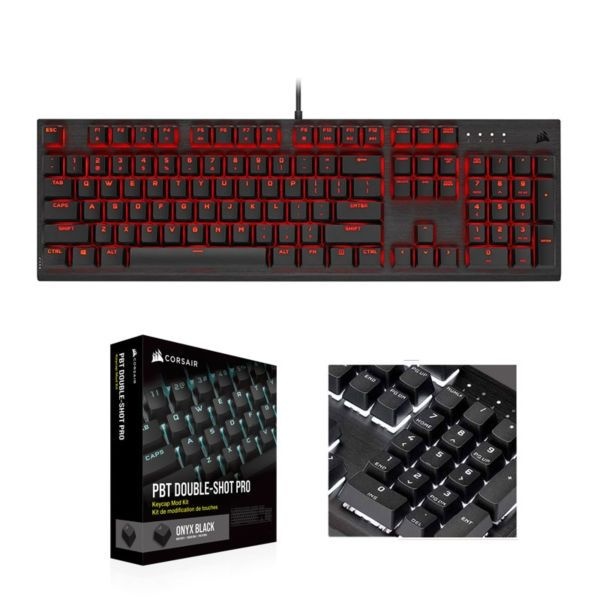 CORSAIR 커세어 K60 PRO LED 비올라 PBT한글키캡(블랙)