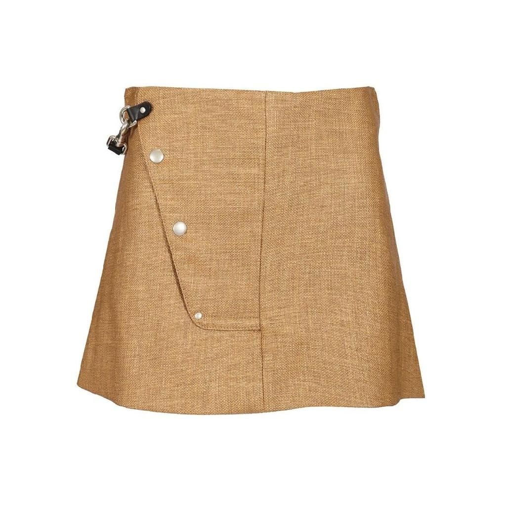 두라치 밀라노 [해외] 두라지 밀라노 두라치 밀라노 Rafia mini skirt SS25SK02 068 RAFBR04 [관부가세포함]