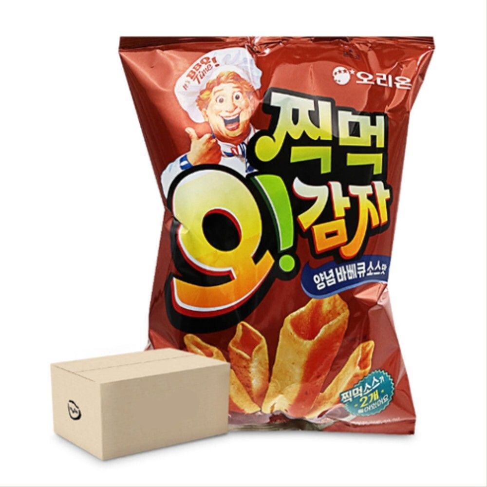 wmfe613 찍먹 오감자 감자 스낵 바베큐맛136gx14개 1박스 어린이 사무실 노래방 과자 간식 안주