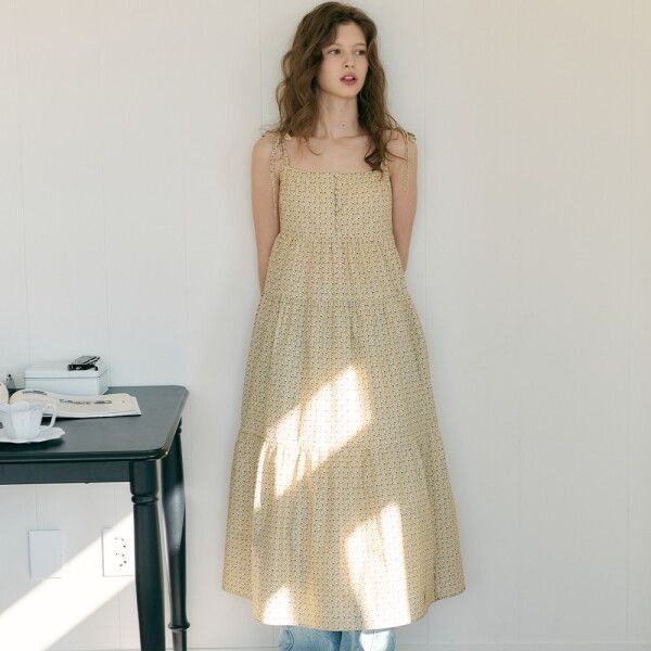 [보카바카] [오더먼트 바이 ]Tiered Shirring Long Dress VC2533OP502V